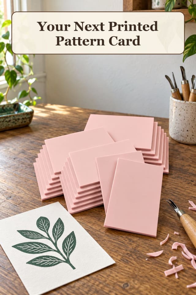 giftable stamp carving supplies using beginner printmaking and hand carved stamps for projects maker-lifestyle pin