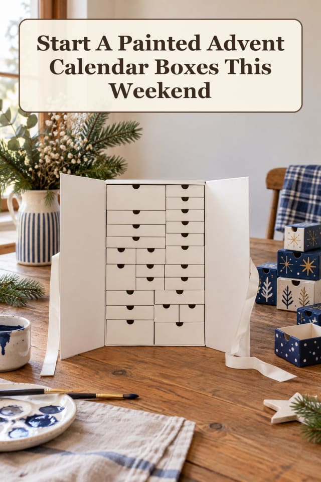 home DIY advent calendar supplies using Christmas countdown craft and handmade advent calendar maker-lifestyle pin