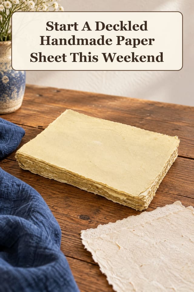 home handmade paper supplies using deckle mold tools and paper making kit for creative practice maker-lifestyle pin