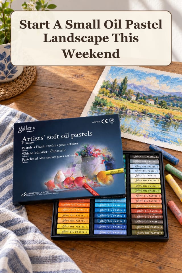 home oil pastel art supplies using beginner pastel ideas and pastel drawing paper for projects maker-lifestyle pin