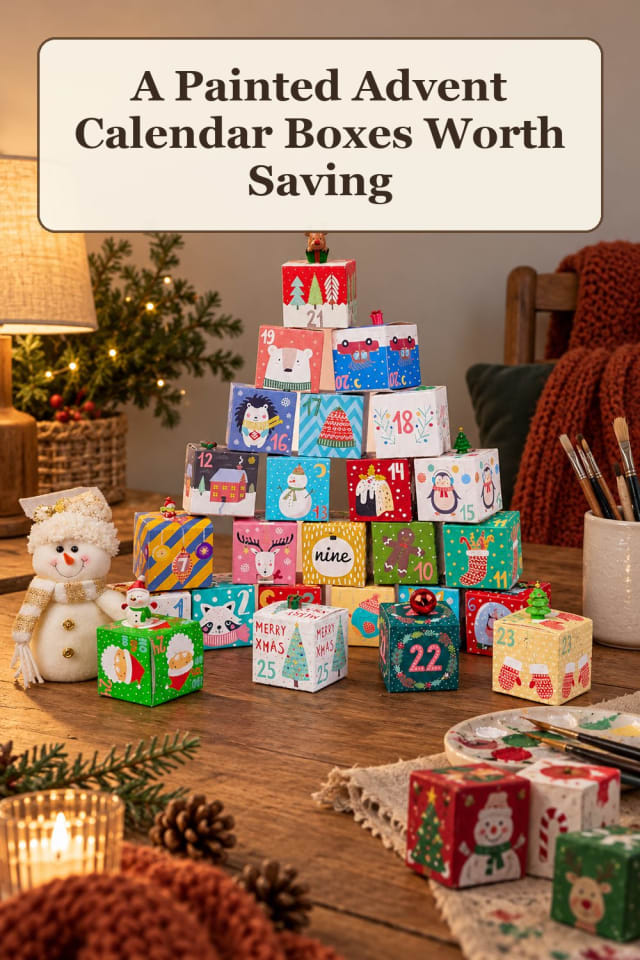 weekend DIY advent calendar supplies using fillable calendar boxes and handmade advent calendar maker-lifestyle pin