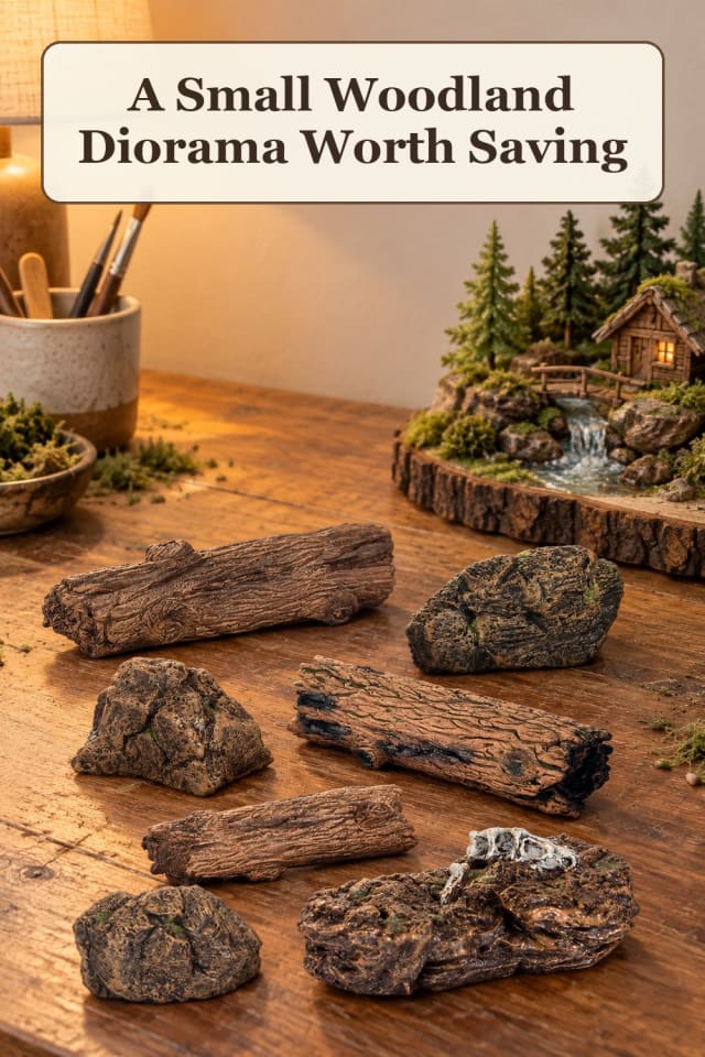 weekend model diorama scenery supplies using miniature terrain tools and model making materials maker-lifestyle pin