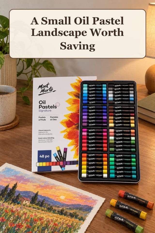 weekend oil pastel art supplies using oil pastel blending and pastel drawing paper for projects maker-lifestyle pin