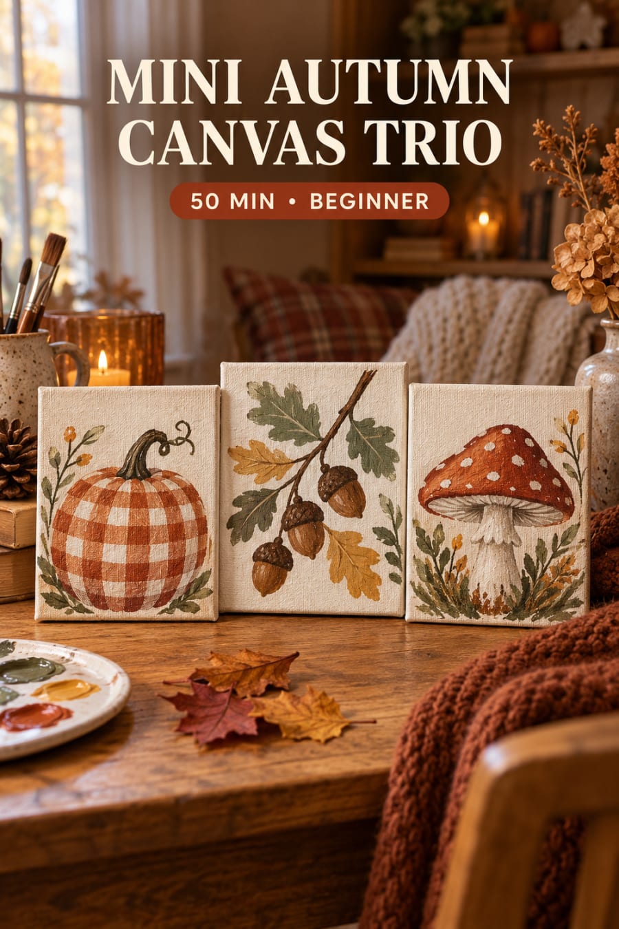 Mini Autumn Canvas Trio pin