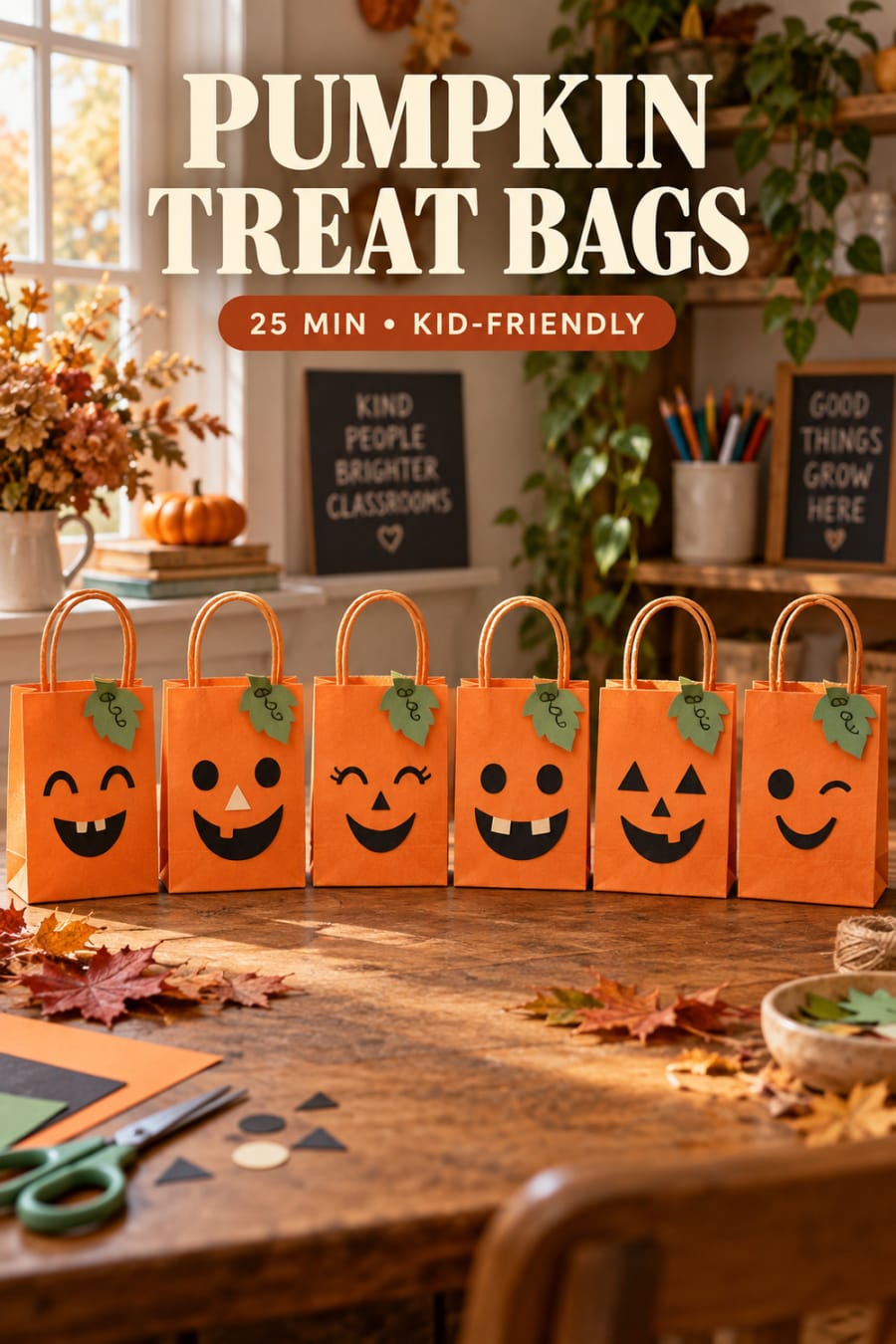 Pumpkin Treat Bags pin