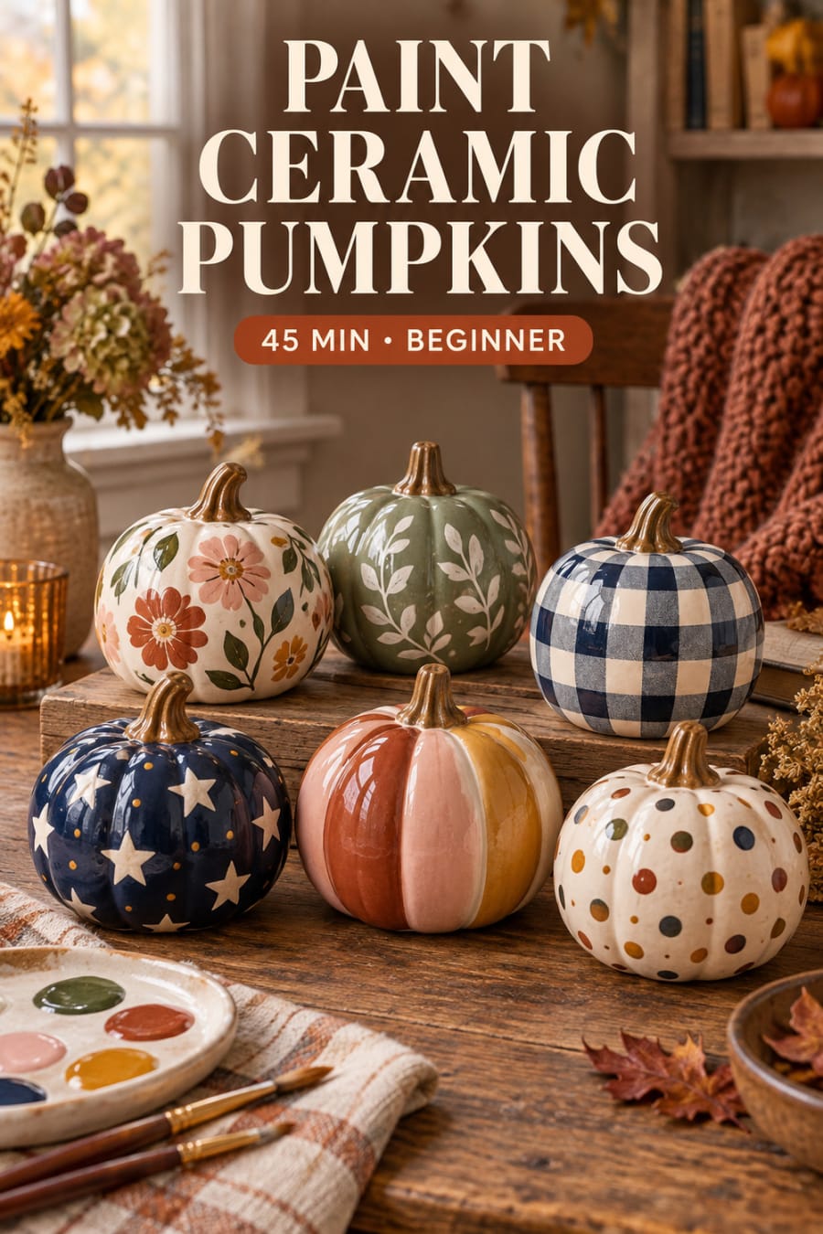 Paint Ceramic Pumpkins pin