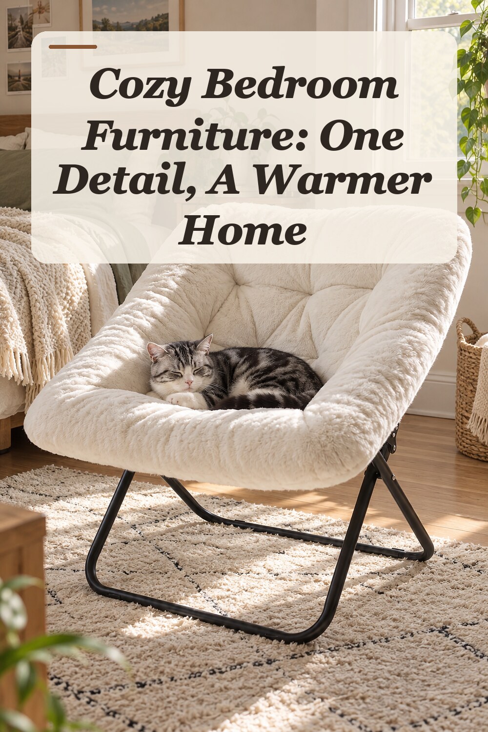 A space-saving furniture used in a relaxed everyday bedroom with natural window light and practical everyday styling.