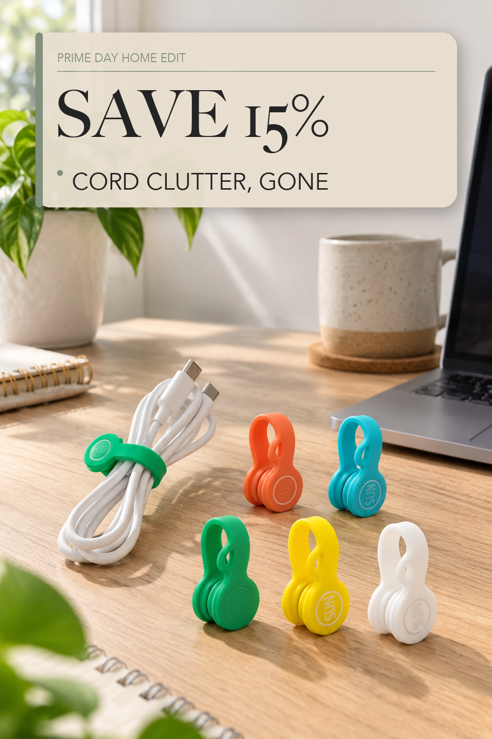 Cable Cord Organizer Magnetic Cord Organizers Twist Ties Magnet Clips Cord Wrap Keepers For Charging Cord Headphone Cord Holder Silicone Cable Strap Appliance Fridge Bookmark Whiteboard Keychain 5PACK; lifestyle styling illustration