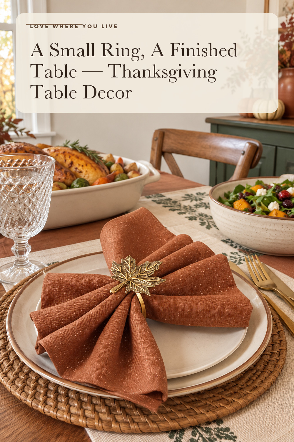 Patelai 8 Pieces Fall Thanksgiving Napkin Ring Set Pumpkin Napkin Holder; styling inspiration