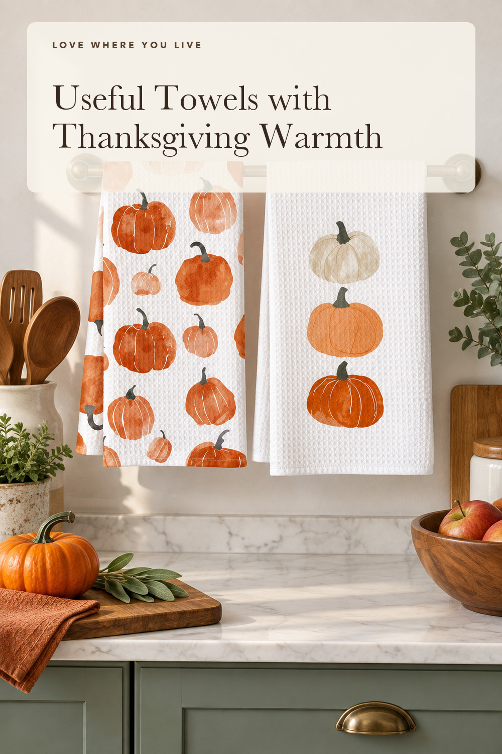 KFXHANGD Fall Pumpkin Decor Kitchen Towels and Dishcloths Set of 2, Fall Thanksgiving Day Hand Dish Towel, Farmhouse Autumn Pumpkins Decorative Hand Tea Towels for Bathroom Kitchen, 16×24 Inch; styling inspiration