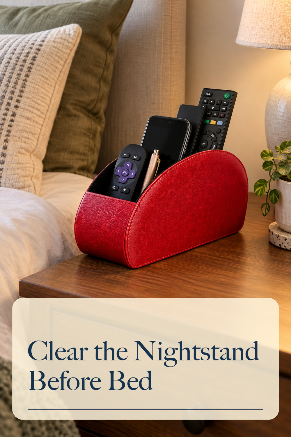 SITHON Remote Control Holder with 5 Compartments; styling inspiration