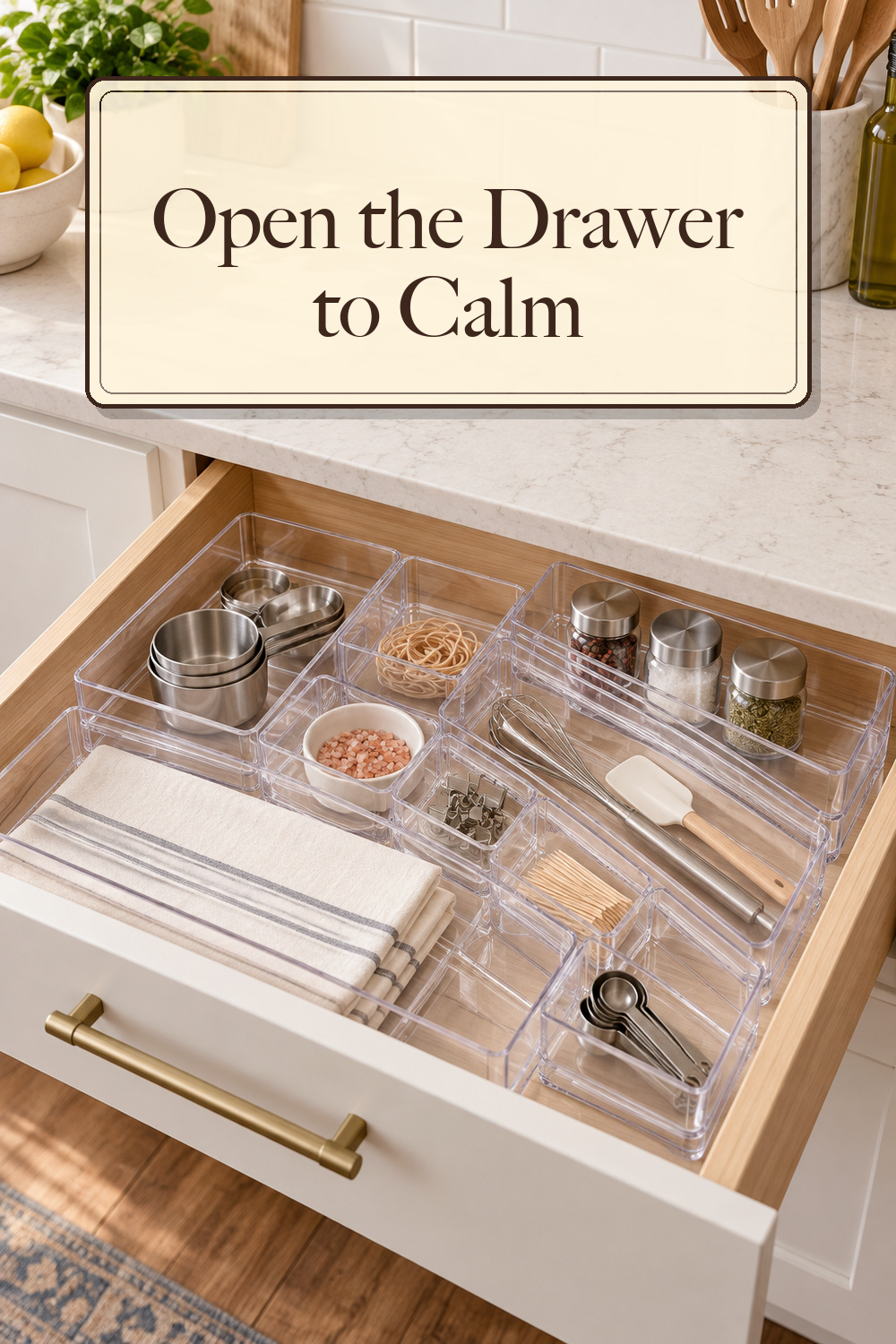 STORi SimpleSort 10-Piece Stackable Clear Drawer Organizer Set | Multi-size Trays | Makeup Vanity Storage Bins and Office Desk Drawer Dividers | Made in USA; styling inspiration