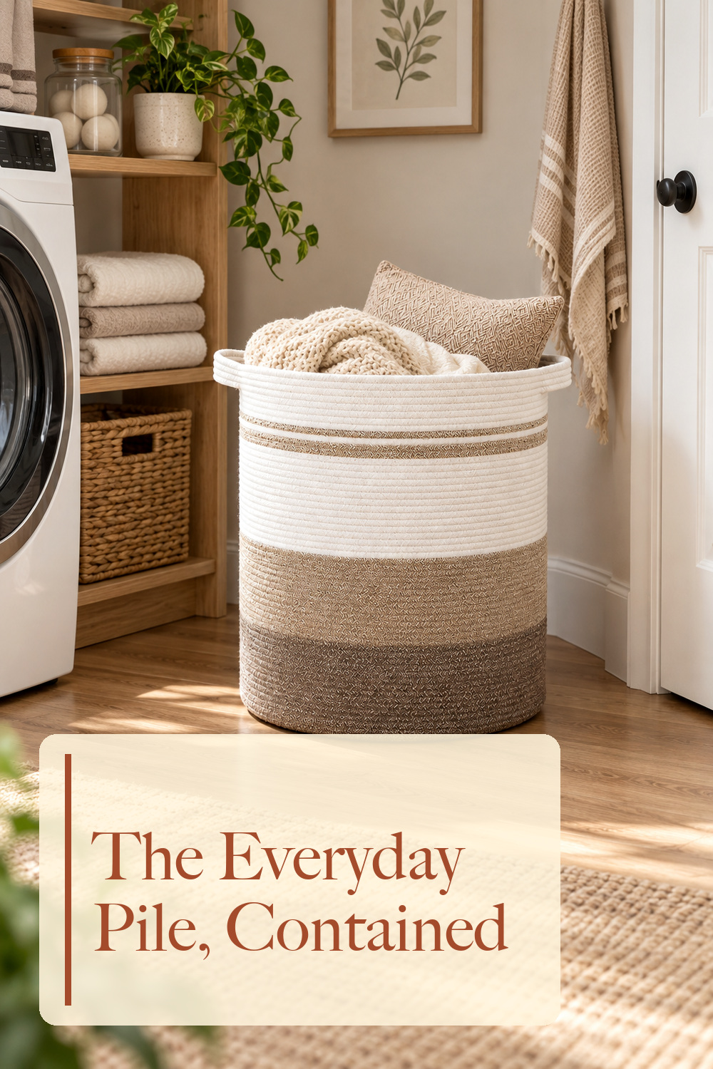 OIAHOMY 80L Laundry Basket Laundry Hamper Nursery Hamper Gradient Yellow; styling inspiration