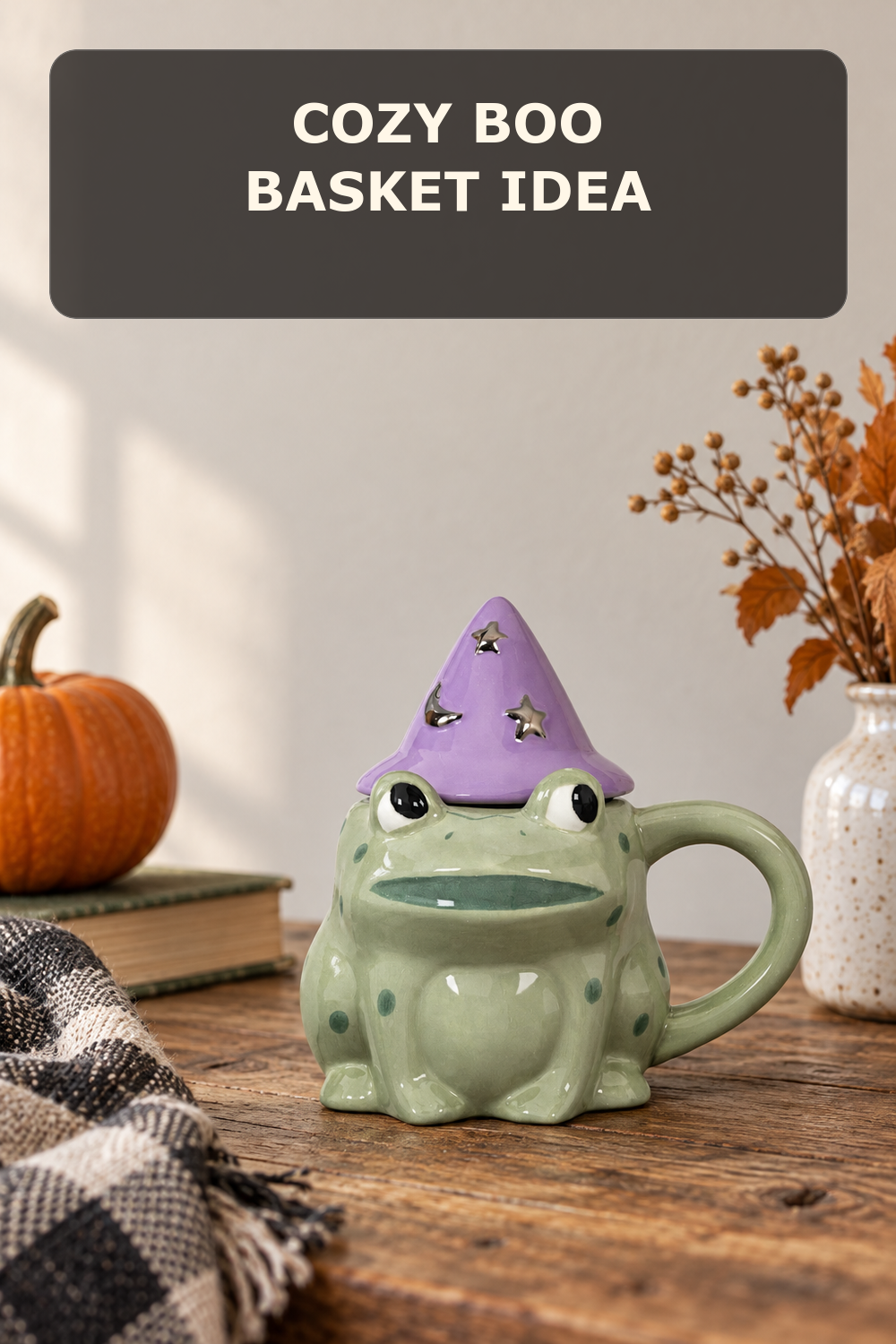 Mini frog lidded mug; styling inspiration
