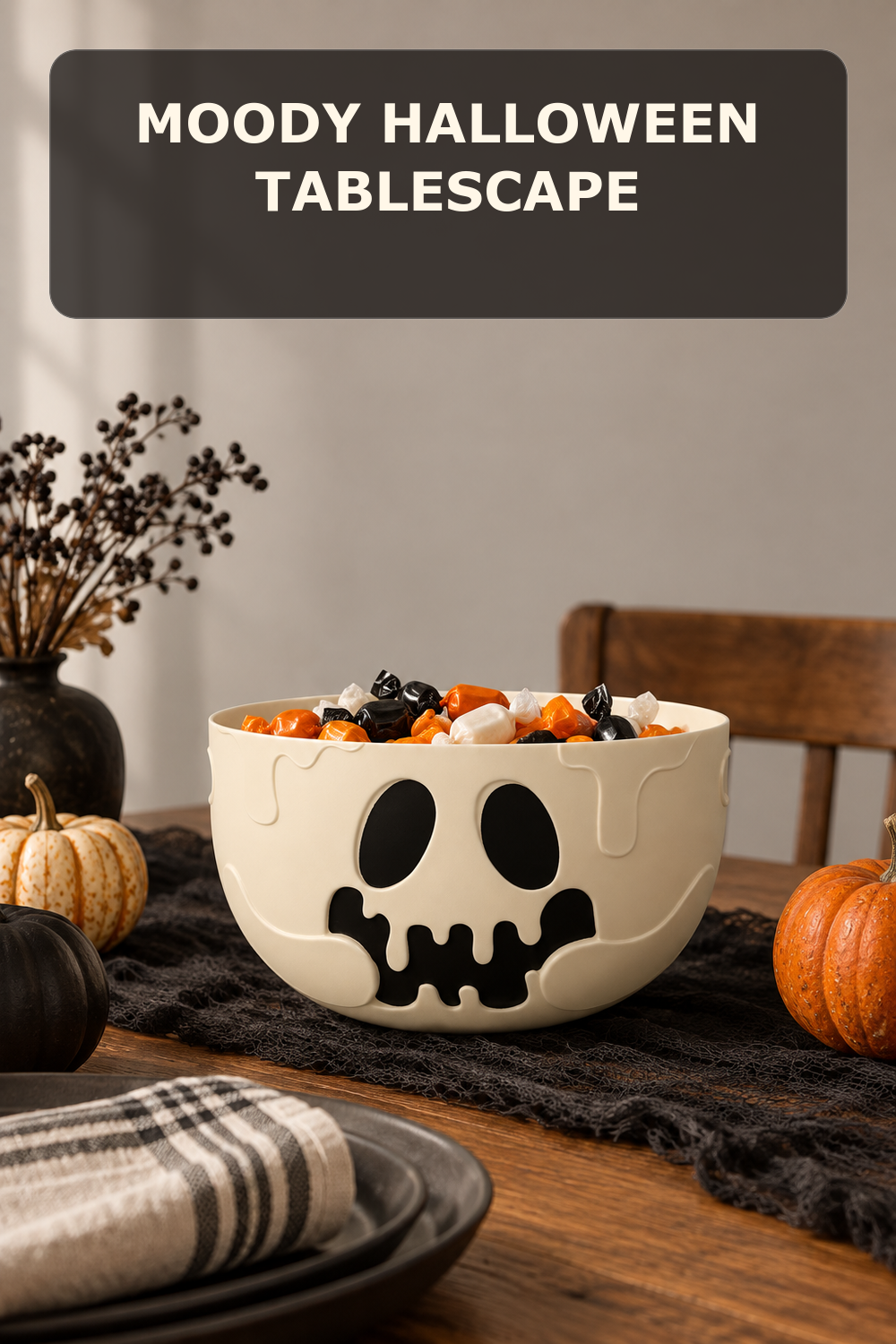 Ghost candy bowl; styling inspiration