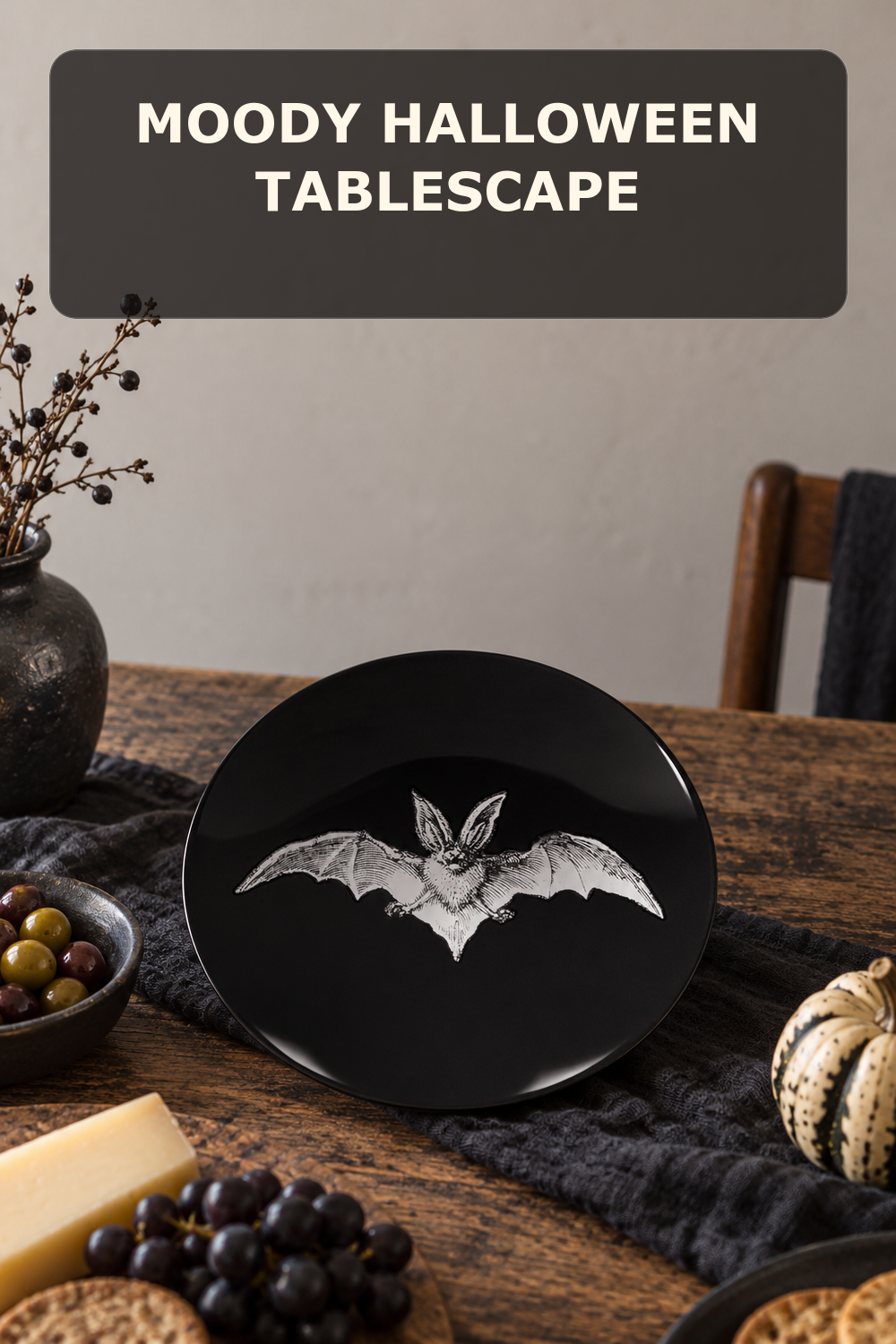 Bat appetizer plate; styling inspiration