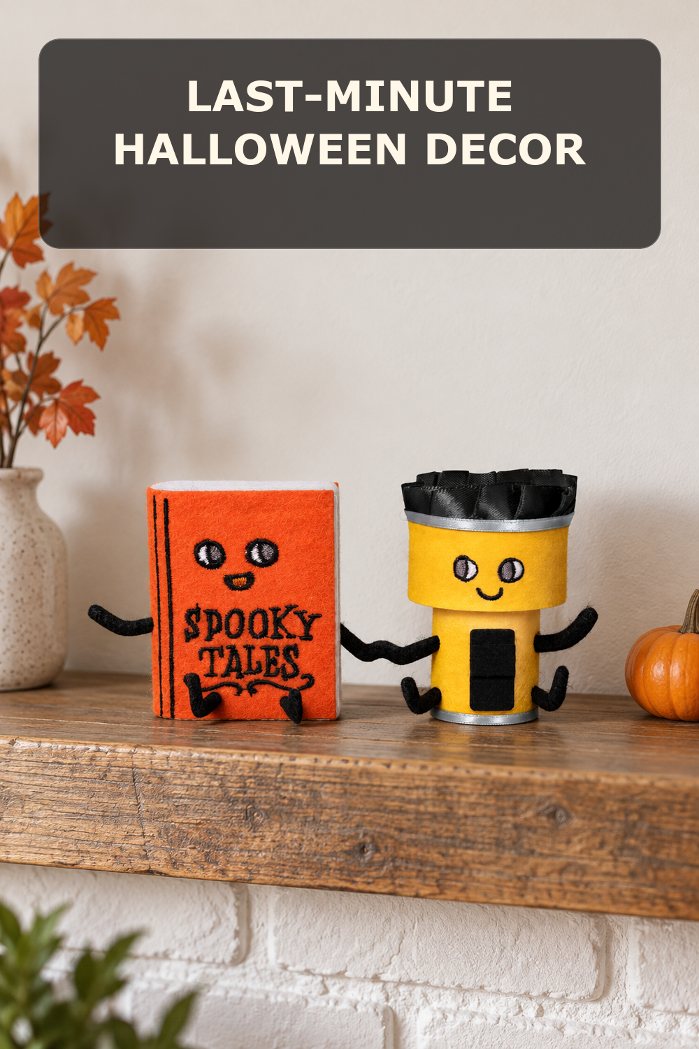 Scary book duo sculpture; styling inspiration