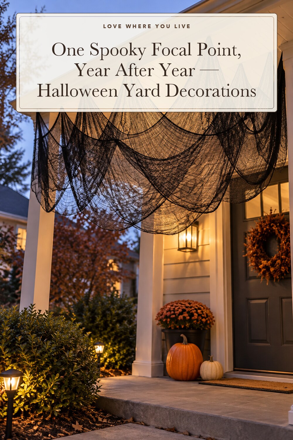 Sunlisky 8 Pcs Black Creepy Cloth Halloween Decorations Spider Web,76x30 in; styling inspiration