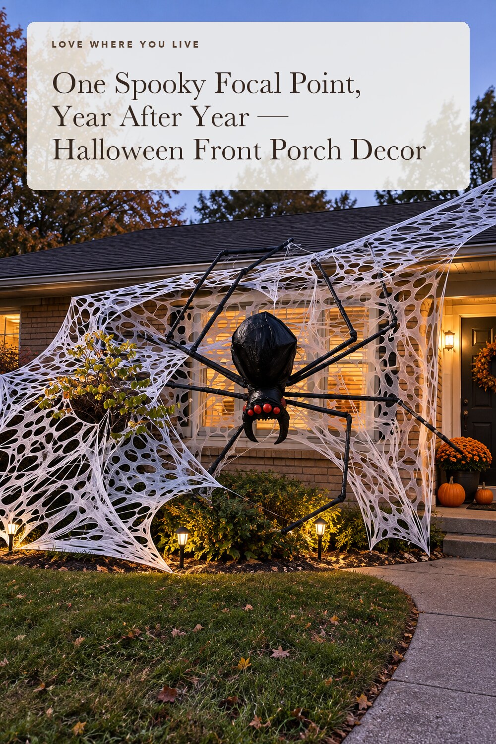 JOYSELLER 2PACK Flexible Spider Web Halloween Decorations Outdoor; styling inspiration