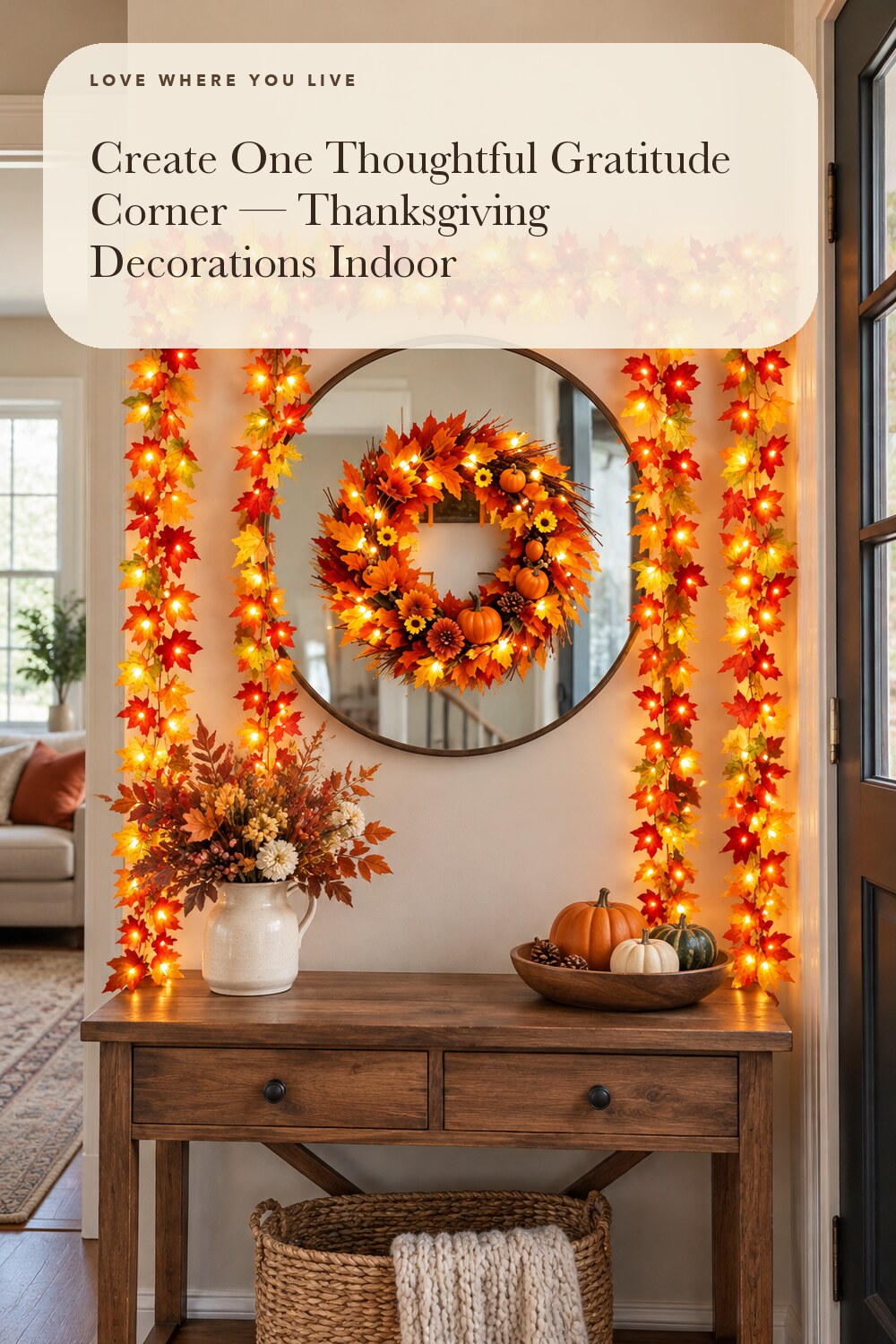 Runleo 2 Pack Fall Decorations for Home Maple Leaf Lights Total 20ft 40 LED; styling inspiration