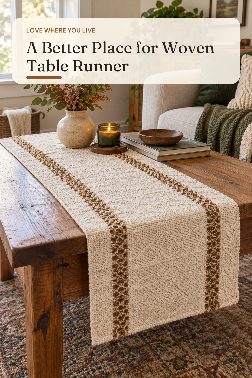 Niviy Boho Table Runner for Fall Thanksgiving Home Decor 12 x 72 Inches; styling inspiration