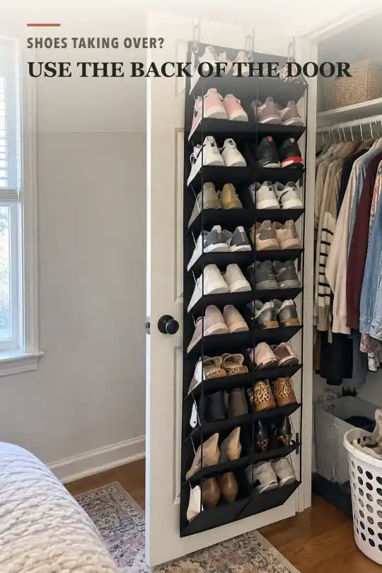 Hanging Shoe Organizer for Closet Door Storage and Organization