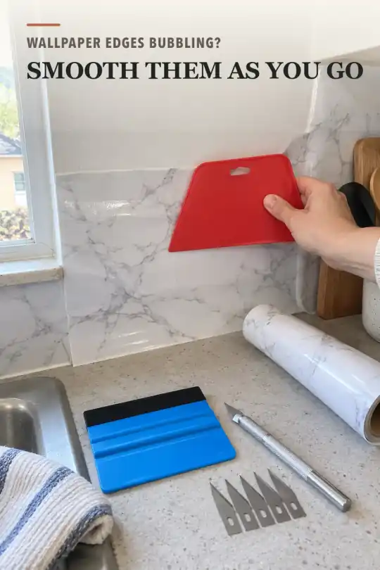Peel and Stick Wallpaper Smoothing Tool for DIY Wall Projects