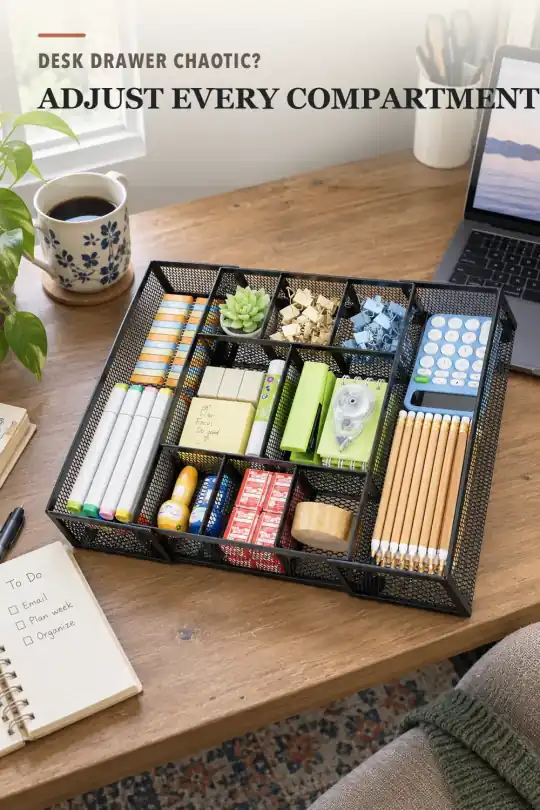 Desk Organizer Tray for Home Office Drawer Organization Ideas