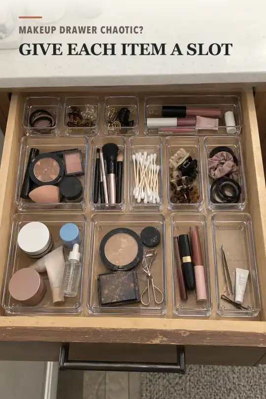 Vanity Drawer Organizer for Makeup and Bathroom Storage Ideas