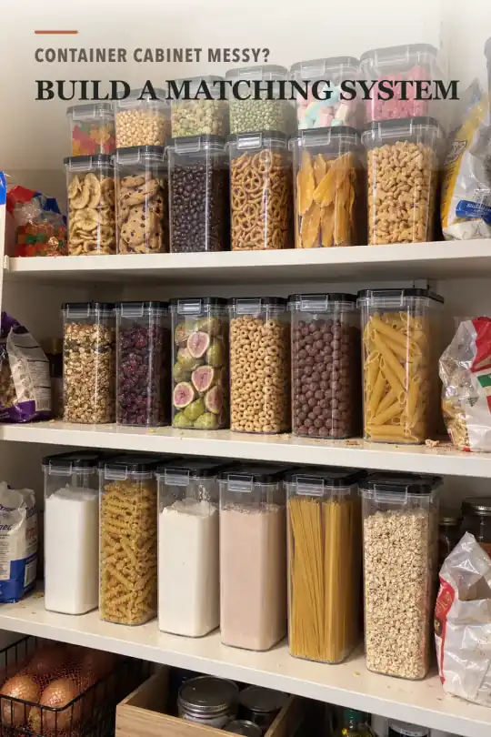 Food Storage Container Set for Pantry Organization and Meal Prep Storage