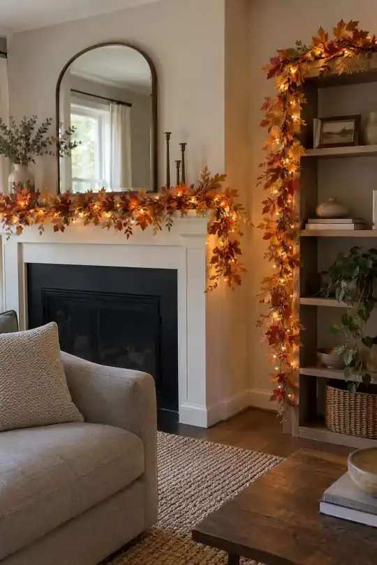 Fall Garland Lights Two Pack for Fall Porch Style