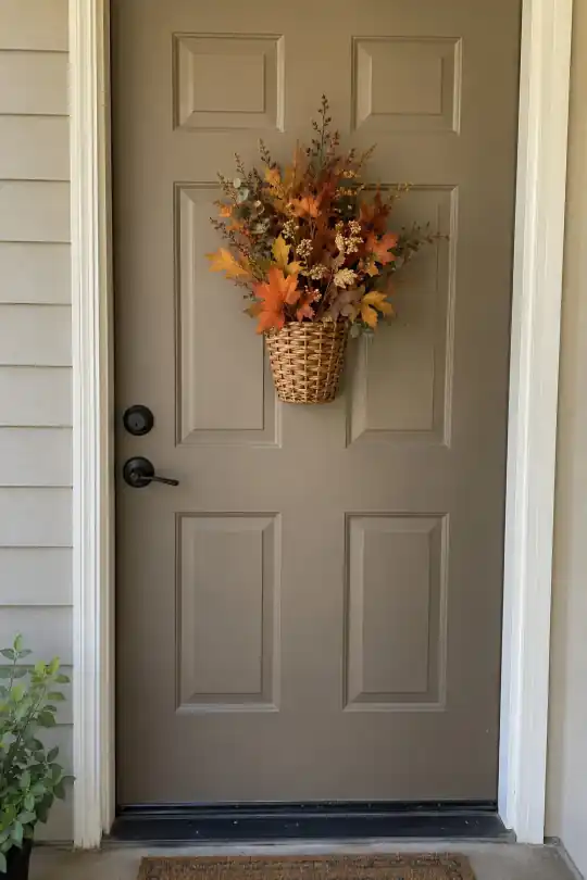 Fall Wreath Basket, 15 in; styling illustration