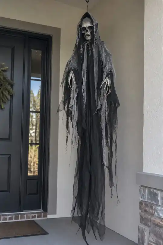 Floating Reaper, Black and Gray, 7 ft, Halloween by Way To Celebrate; styling illustration