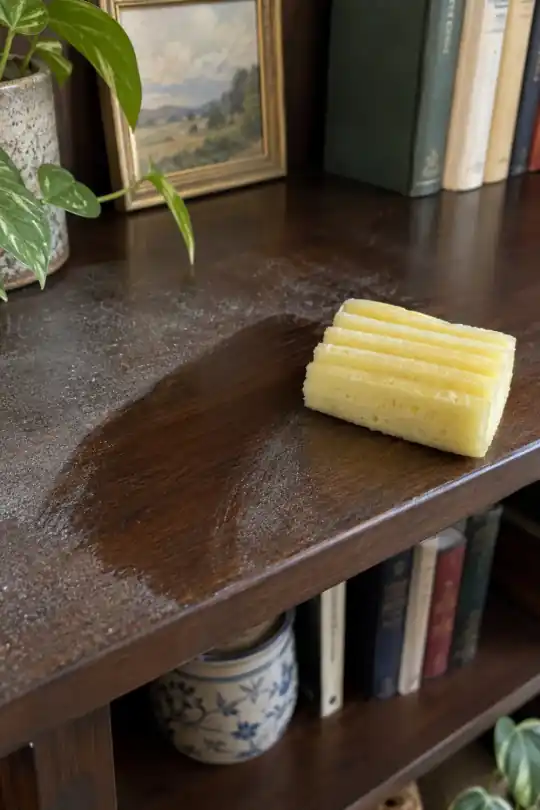 Scrub Daddy Damp Duster; styling illustration
