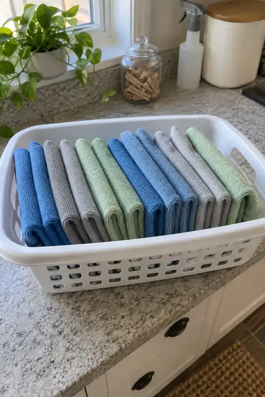 Great Value Microfiber Cleaning Cloths, 14 x 16 in, 12 Count; styling illustration