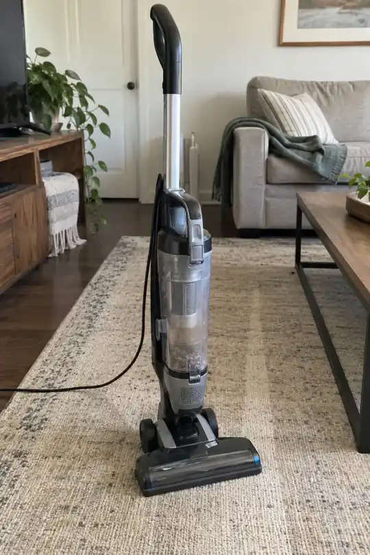 Mainstays Lightweight Bagless Upright Vacuum; styling illustration