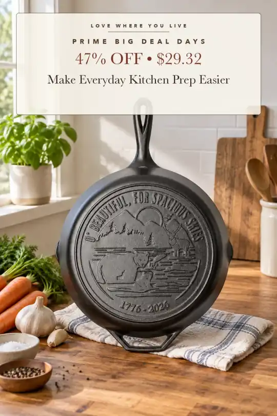 12-inch cast iron skillet; styling illustration