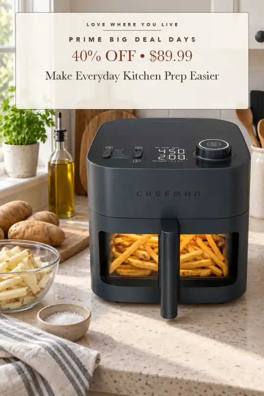 eight-quart air fryer; styling illustration