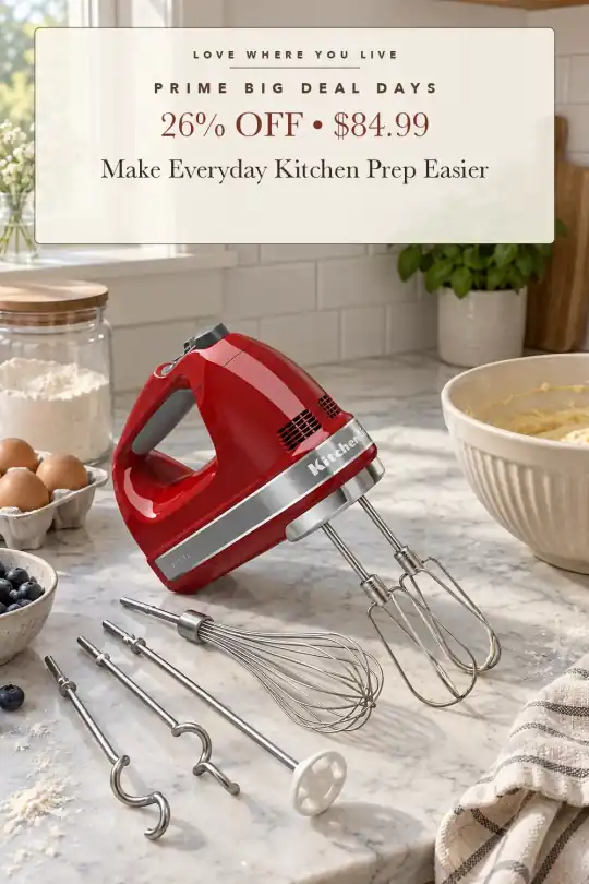 nine-speed hand mixer; styling illustration