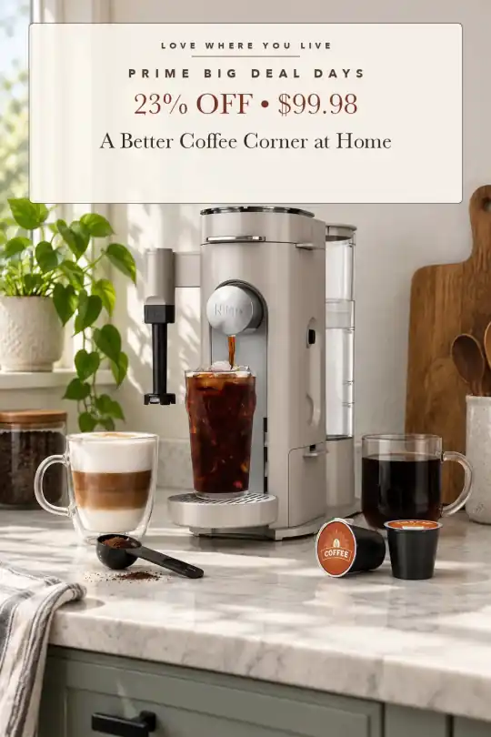 single-serve coffee maker; styling illustration