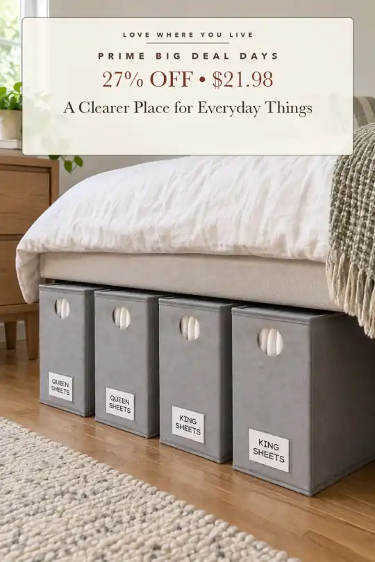 bed sheet organizers; styling illustration