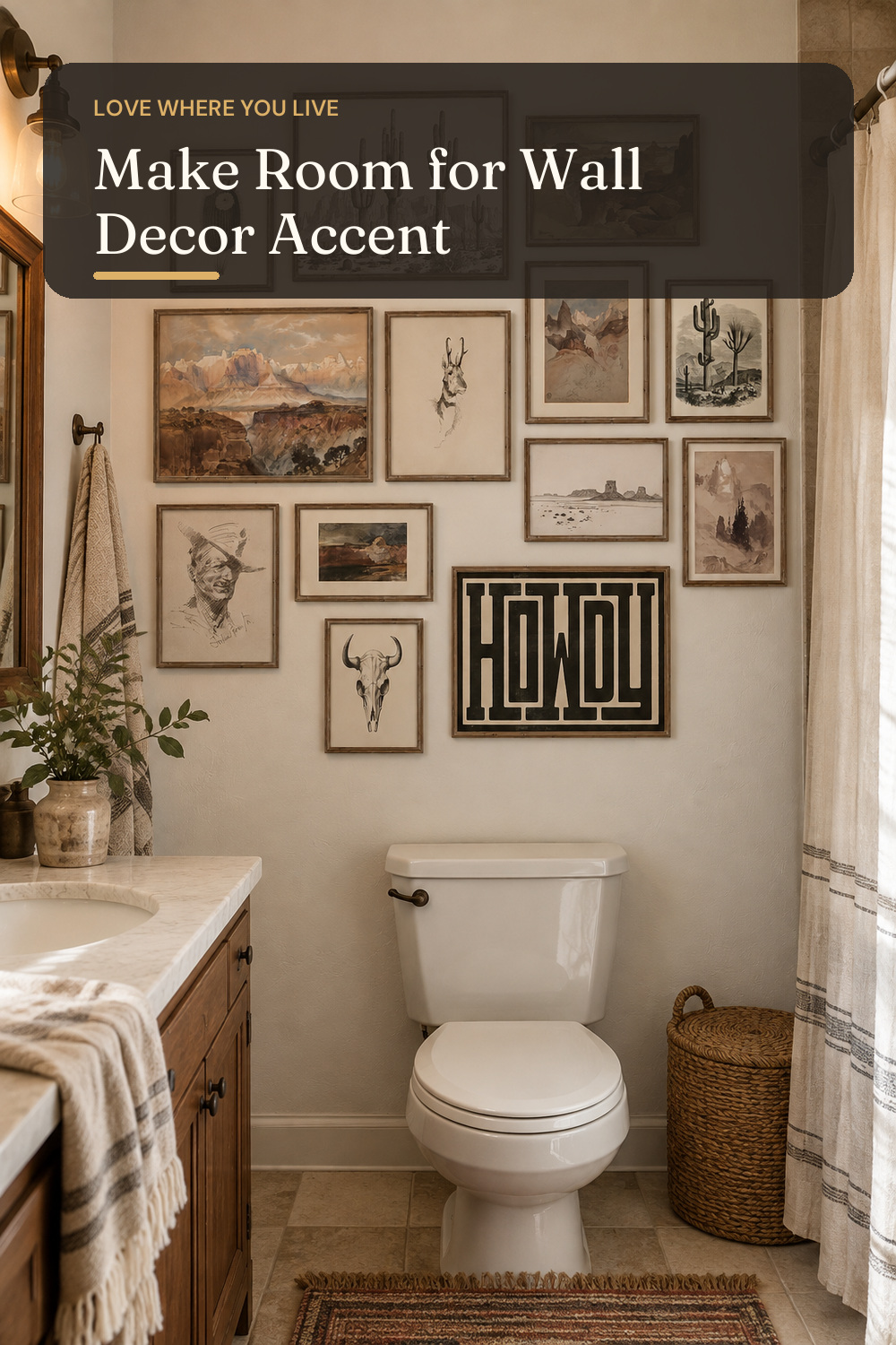 Western Decor Vintage Western Wall Decor,Farmhouse Cowboy Decor Wall Art,Boho Ranch Landscape Art Prints Canyons Cacti Desert Southwestern Wall Decor Aesthetic Pictures,Rustic Southwestern Artwork Prints for Room Bedroom Bathroom Decoration,Unframed; AI-generated styling illustration