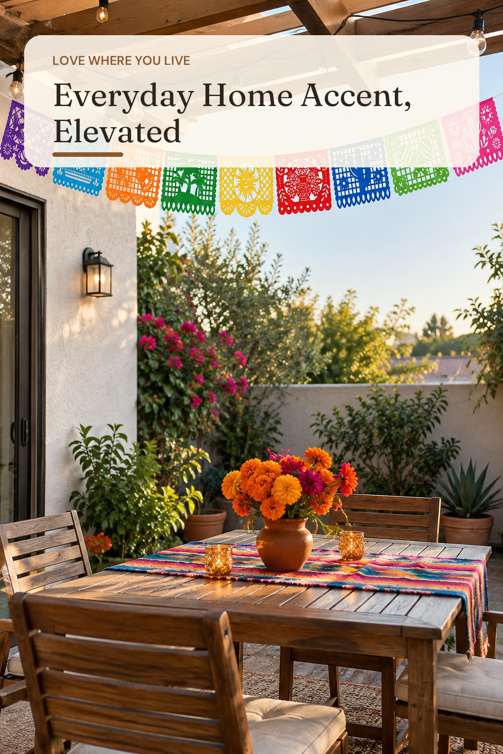 18 FT Papel Picado, Dia De Los Muertos Decorations, Mexican Party Banner; AI-generated styling illustration