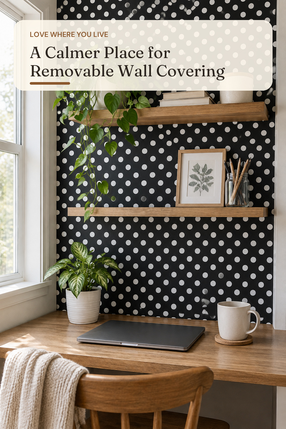 Self Adhesive Vinyl Polka Dots Shelf Liner Drawer Liner Paper for Cabinets Dresser Drawer Table Furniture Wall Decal 17.7X117 Inches Black and White; AI-generated styling illustration