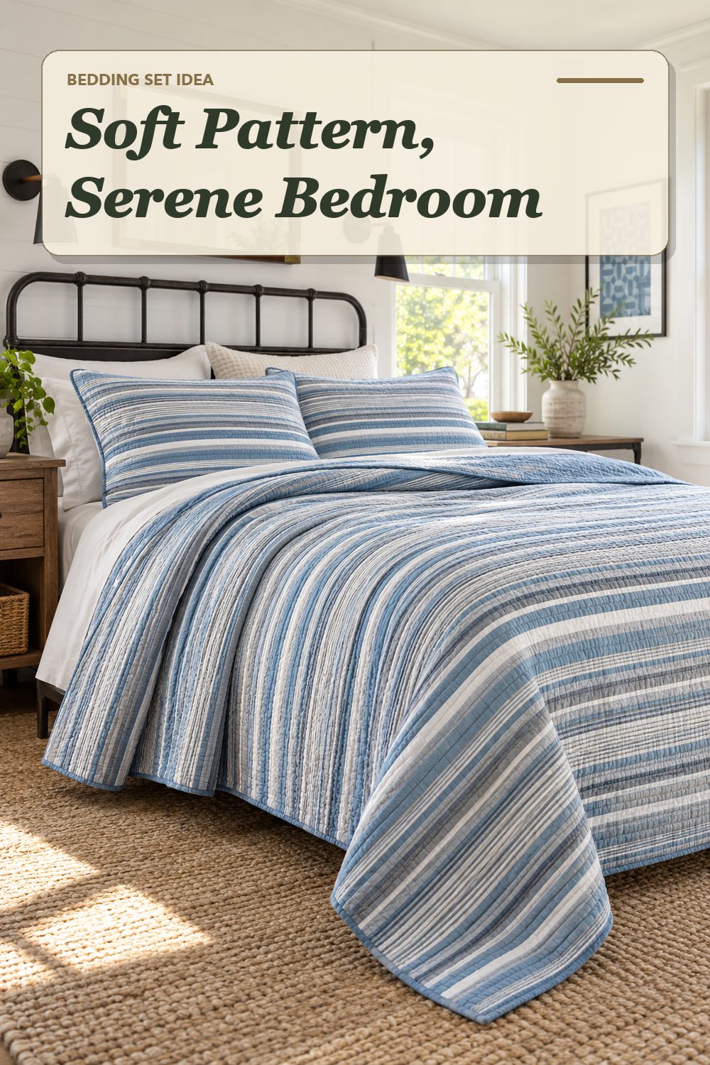 A quilt bedding set used in a comfortable everyday bedroom with soft natural light and practical everyday styling.