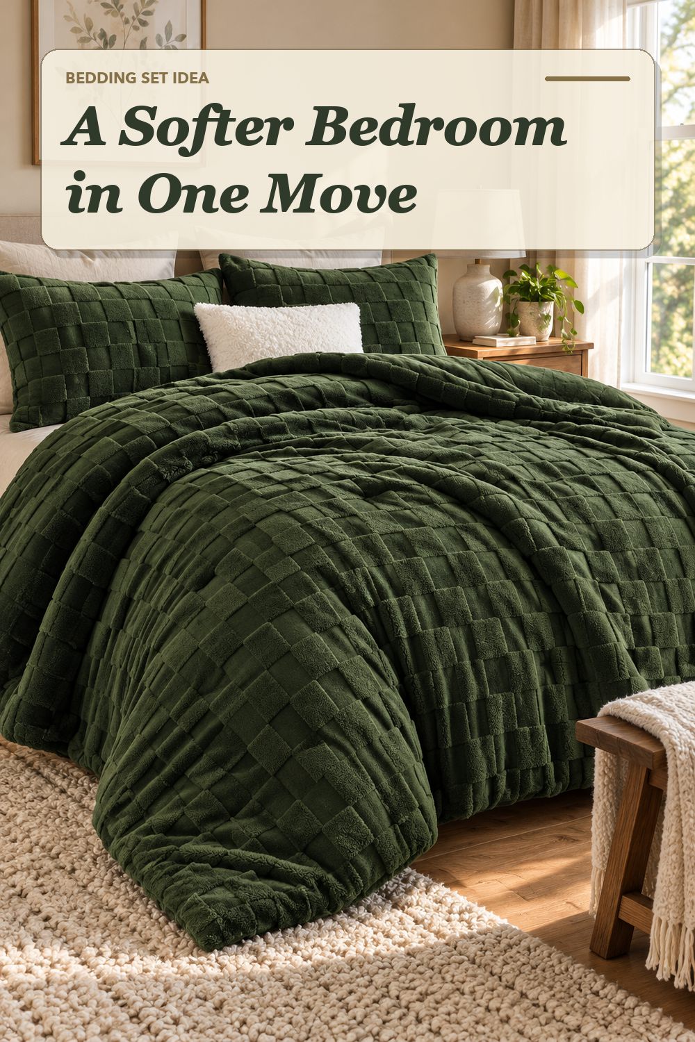 A home decor accent used in a comfortable everyday bedroom with soft natural light and practical everyday styling.