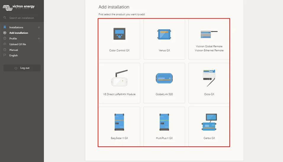 victron vrm add installation victron energy,VRM portal