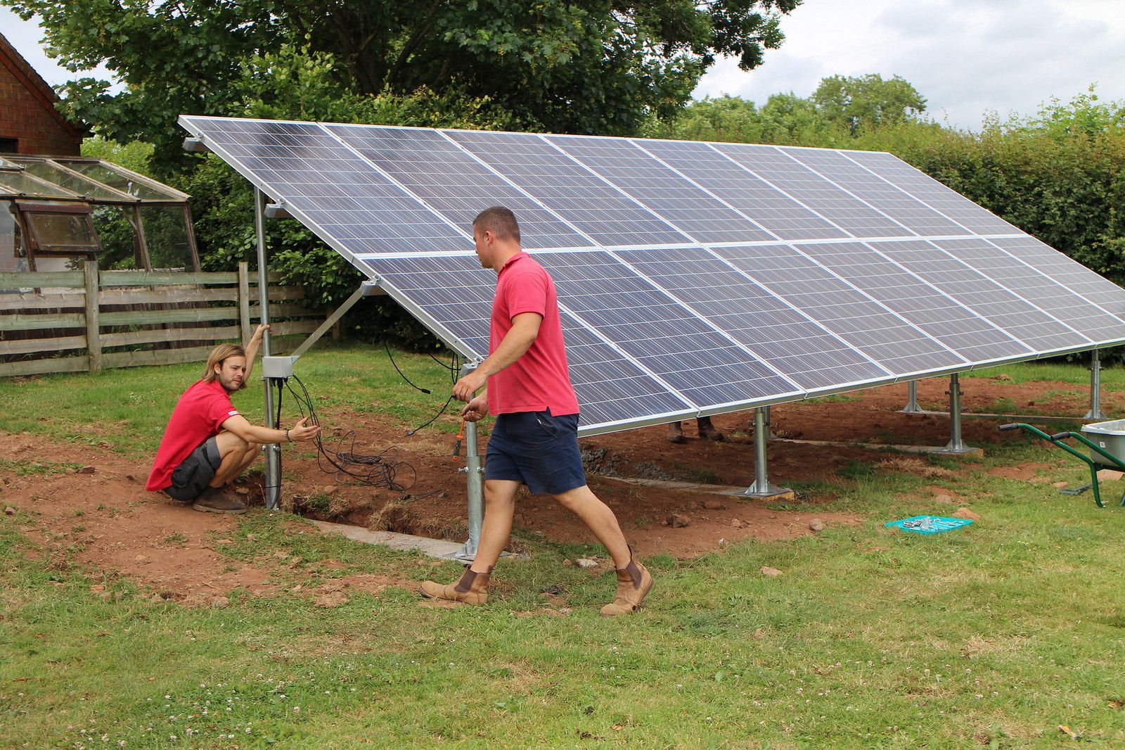 pv ground mounting монтаж солнечных батарей