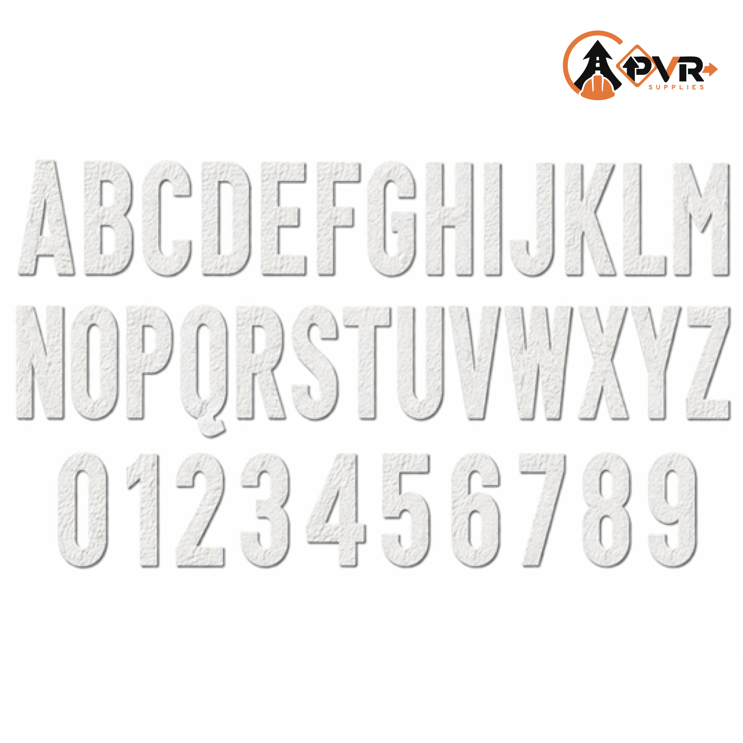 Letters & Numbers | PVR Supplies