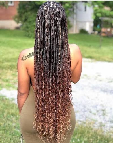 Extra Small Knotless Braids